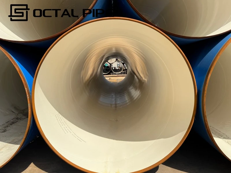 internal FBE fusion bonded epoxy coating on steel pipe interior wall internal FBE fusion bonded epoxy coating on steel pipe interior wall